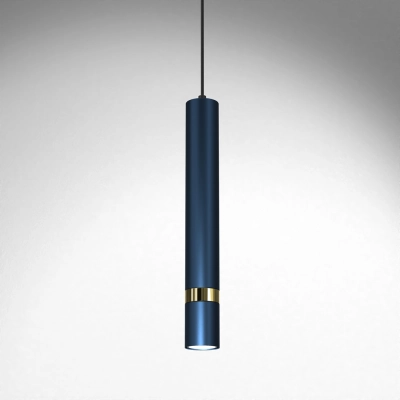 lafabryka.pl Lampa wisząca JOKER NAVY BLUE/GOLD 1xGU10 MLP7725 Milagro